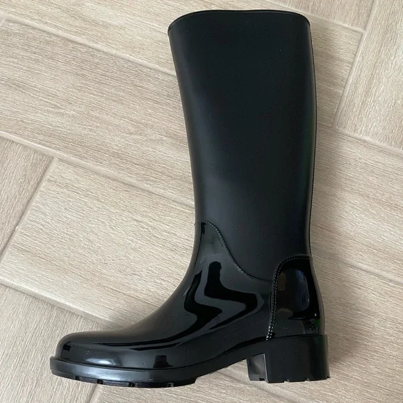 NWOT Sam Edelman Sydney Rain Boots Black - 7 - Picture 3 of 6